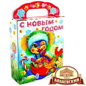 Детский подарок на Новый Год в мешочке весом 800 грамм по цене 1261 руб в Бугульме