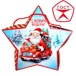 Детский подарок на Новый Год в жестяной упаковке весом 950 грамм по цене 1182 руб в Бугульме